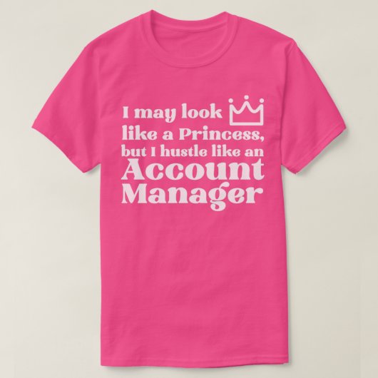 アカウントマネージャプリンセス Tシャツ (デザイン正面)