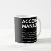 アカウントマネージャーのおもしろい仕事の定義 コーヒーマグカップ (正面右)