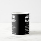 アカウントマネージャーのおもしろい仕事の定義 コーヒーマグカップ (中央)