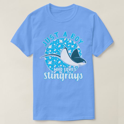 アカエイが大好きな少年3 Tシャツ (デザイン正面)