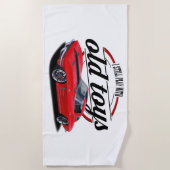 アカエイのまだ演劇 ビーチタオル (正面)