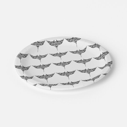 アカエイのアイディア ペーパープレート (アングル)