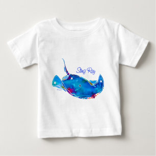アカエイの幼児のLong-sleeved長袖シャツ ベビーTシャツ