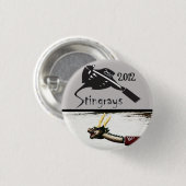 アカエイの眼識ボタン 缶バッジ (正面&裏面)