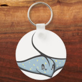 アカエイの魚 キーホルダー (正面)