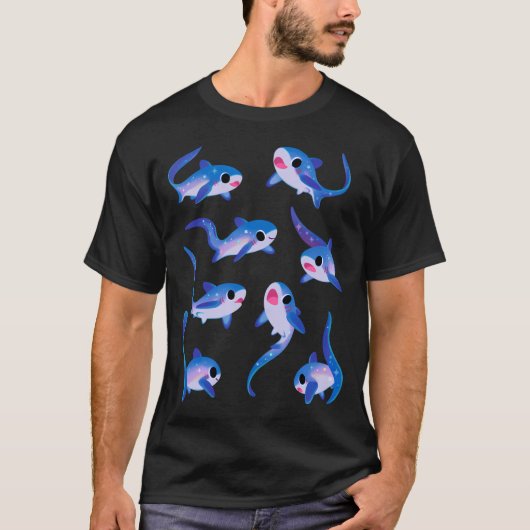 アカエイ属のサメ Tシャツ (正面)