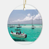 アカエイ都市グランドケイマンの島のオーナメント セラミックオーナメント (左)