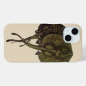アカエイ サンゴエイ, ビンテージ  海洋生物 動物 Case-Mate iPhoneケース (裏面 (横))