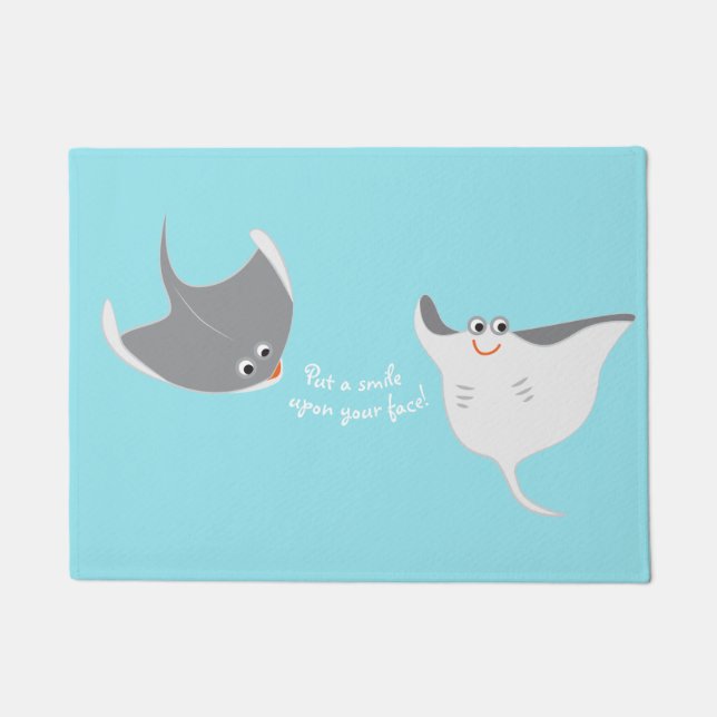 アカエイ ドアマット (正面)