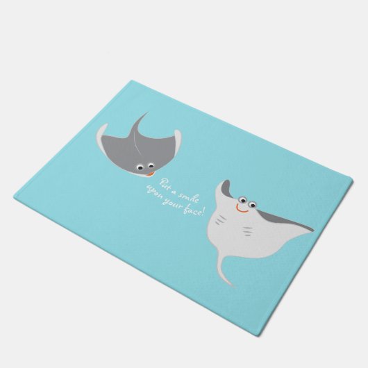 アカエイ ドアマット (アングル)