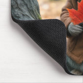 アカエデの葉を持つリス マウスパッド (コーナー)