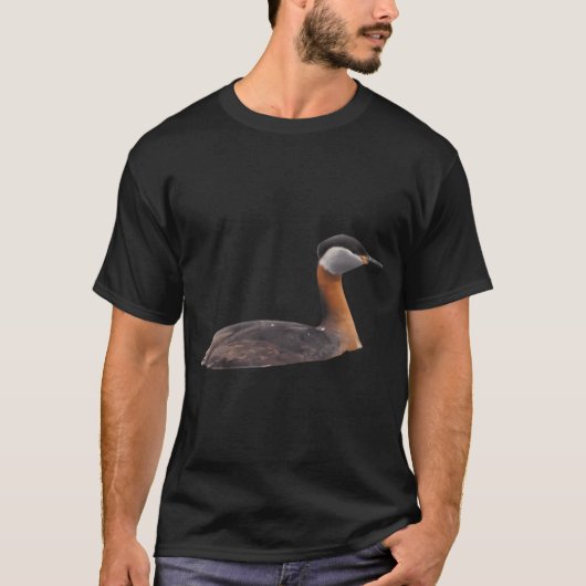 アカエリカイツブリ Tシャツ (正面)
