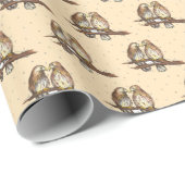 アカオドリ雪の愛の冬 ラッピングペーパー (ロールコーナー)