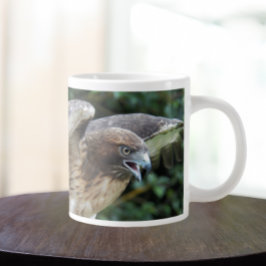 アカオノスリの猛禽類の写真 ジャンボコーヒーマグカップ