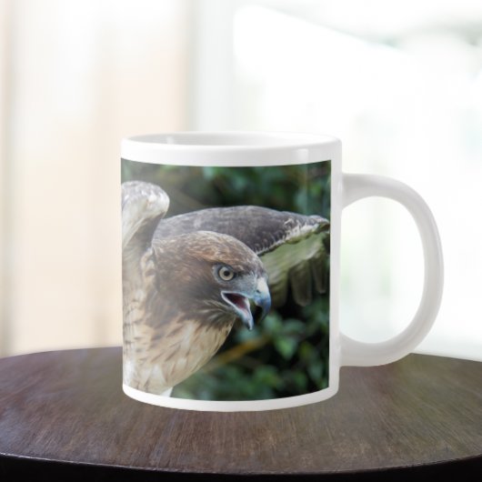 アカオノスリの猛禽類の写真 ジャンボコーヒーマグカップ