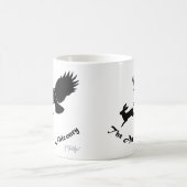 アカオノスリの鷹狩り芸術 コーヒーマグカップ (中央)