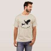 アカオノスリの鷹狩り芸術 Tシャツ (正面フル)