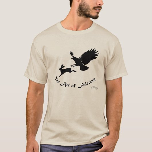 アカオノスリの鷹狩り芸術 Tシャツ (正面)