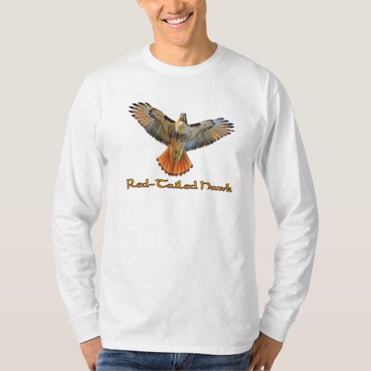 アカオノスリ ロングTシャツ Tシャツ (正面)