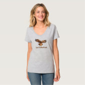 アカオノスリVネック Tシャツ (正面フル)