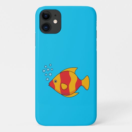 アカオレンジトロピカルフィッシュ Case-Mate iPhoneケース (裏面)