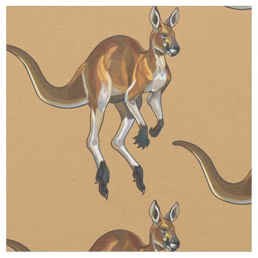 アカカンガルー ファブリック (クローズアップ)