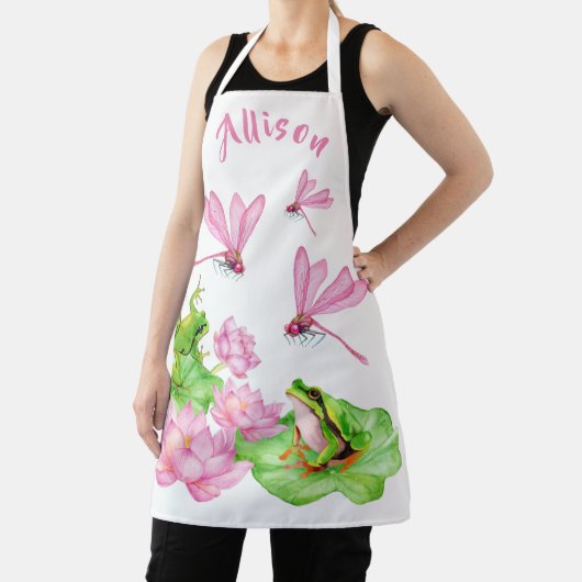 アカガエルとアカガエルパーソナライズされた エプロン (インサイチュ)