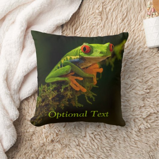 アカガエルの接写#1 クッション (ブランケット)