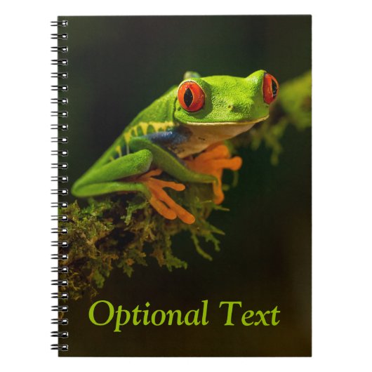 アカガエルの接写#1 ノートブック (正面)