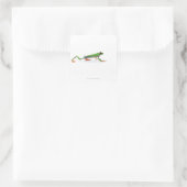 アカガエル歩く スクエアシール (バッグ)