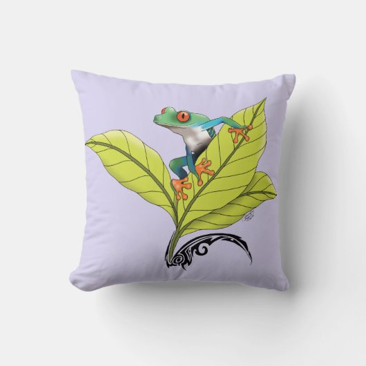 アカガエル クッション (正面)