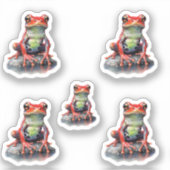 アカガエル シール (正面)