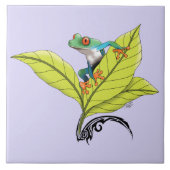 アカガエル タイル (正面)