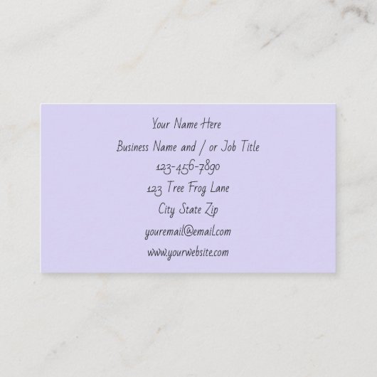 アカガエル 名刺 (裏面)