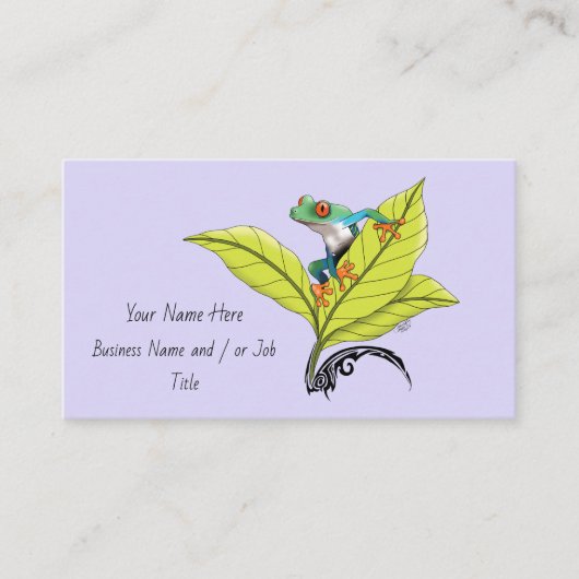 アカガエル 名刺 (正面)