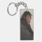 アカガオクモザル (Ateles paniscus) キーホルダー (正面左)