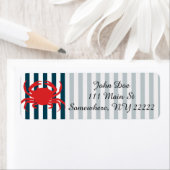 アカガニの航海のストライプ ラベル (インサイチュ)