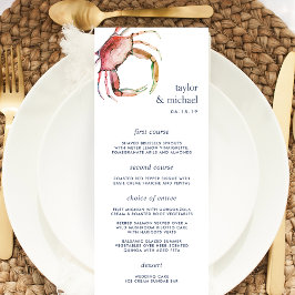 アカガニ |のメ航海の結婚ニュー・カード メニュー