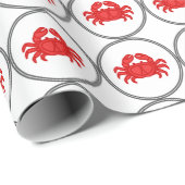 アカガニ – フィッシュエビ蟹コレクション ラッピングペーパー (ロールコーナー)