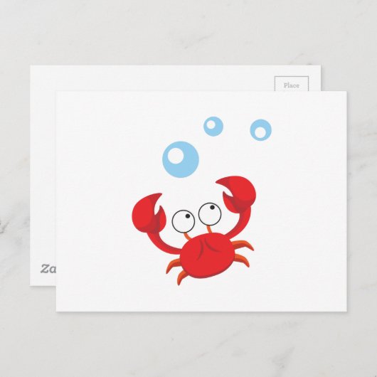 アカガニ ポストカード (正面/裏面)