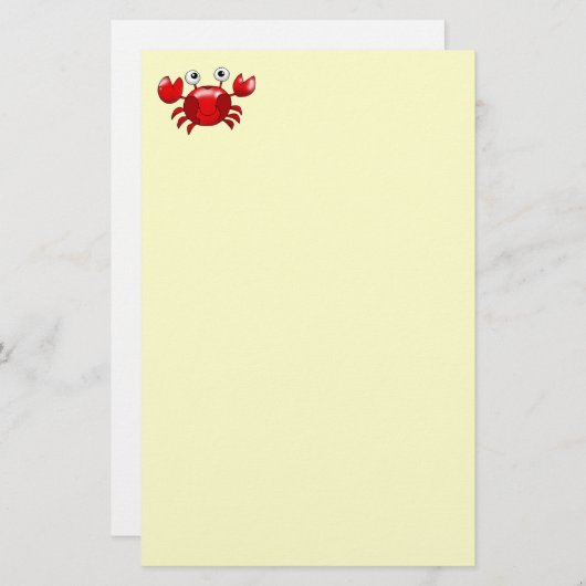 アカガニ 便箋 (正面/裏面)