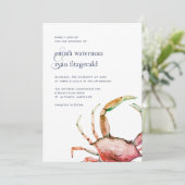 アカガニ |航海の結婚式招待状 招待状 (スタンド正面)