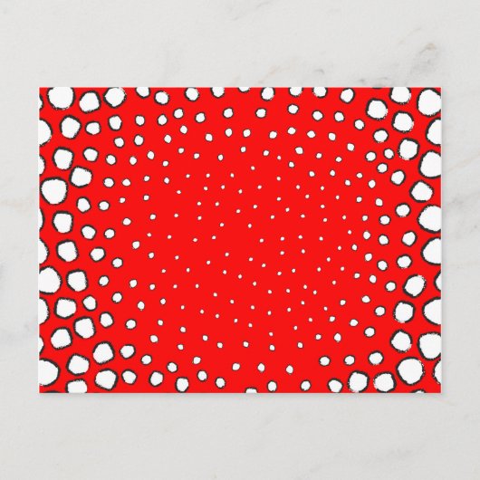 アカキジのテーマの鳥 ポストカード (正面)