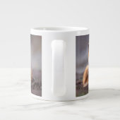 アカキツネ、ハゲワシ、自分を引っかき傷つけた。 ジャンボコーヒーマグカップ (裏面)