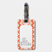 アカギツネのかわいい森林動物の荷物のラベル ラゲッジタグ (裏面縦)