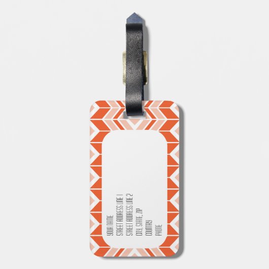 アカギツネのかわいい森林動物の荷物のラベル ラゲッジタグ (裏面縦)