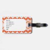 アカギツネのかわいい森林動物の荷物のラベル ラゲッジタグ (裏面横)