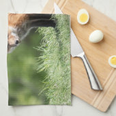 アカギツネのキット キッチンタオル (四つ折り)