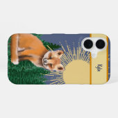 アカギツネのスマホケース iPhone 16ケース (裏面横)