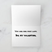 アカギツネのバレンタインカード シーズンカード (内部)